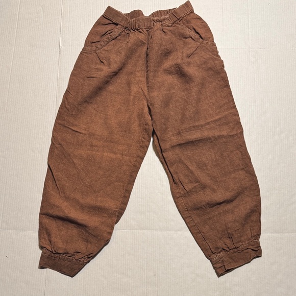 No. 6 Pants - No. 6 Store 100% Linen Rust Brown Loungewear Jogger Pants Oversized Comfy Size 2